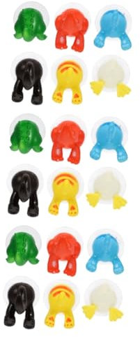 Ganchos de ventosa para ducha, 18 piezas de ganchos con ventosa for pared de baño, llaveros, ganchos con forma de cola de animal, ganchos de cocina, ganchos con ventosa, colgadores de bolsos for pared