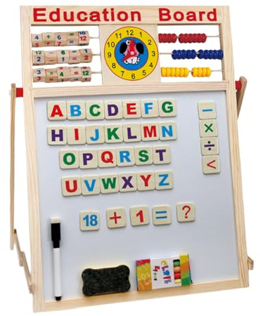 Tablero De Escritura Para Niños, Caballete De Arte Para Niños - Pizarra De Dibujo De Doble Cara Para Niños Pequeños,Caballete De Arte De Pie, Pizarra Magnética, Pizarra De Borrado En Seco Para Niños Y