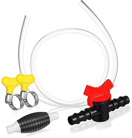 SEWOART Siphonpumpe Für Benzin Handpumpe Mit Schlauch Kraftstoff-transferpumpe Manuell Robuste Edelstahl-Konstruktion Einfache Benutzung Ohne Strom