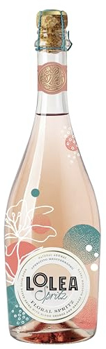 Lolea - Floral Spritz, Vino Espumoso Rosado que equilibra sabores cítricos con un toque floral - Botella 750 ml - Solo Azúcares Naturales - Óptimo para celebraciones y cócteles