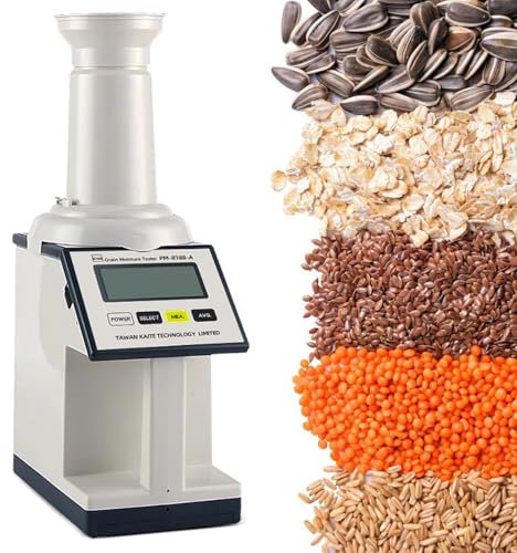 Misuratore Di Umidità Per Cereali, Analizzatore Di Umidità Alogeno Con Intervallo Di Misurazione 1-40%, Misura 14 Tipi Di Cereali, Per Riso, Grano, Mais, Soia, Semi Di Coix, Fagioli Mungo, Sorgo