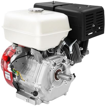 Motor de gasolina 9700 W 15 HP Standmotor Industrial, 4 tiempos, 420 cc, motor de repuesto, motor de repuesto, 3600 rpm, gasolina, refrigeración por aire, motor para minibikes, cortacésped, cortadora