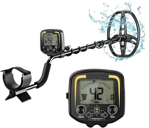 TX-850 Metal Detector sotterraneo Profondità 2,5 m Cercatore di ricerca Gold Detector Scanner Tesoro Pinpointer 11 pollici per la caccia alla spiaggia/oro, alta sensibilità(With GP-point)