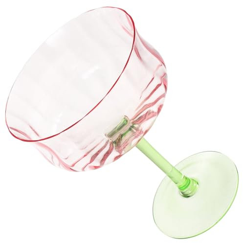 COLLBATH copa de coctel cóctel para fiesta Margarita tazas con tallo taza de vidrio ondulado vasos de vidrio beber cristalería vasos de bebidas de tazas de bebidas copa de bebidas