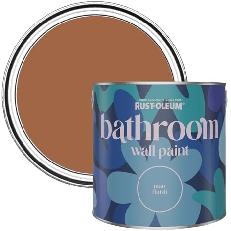 Rust-Oleum Water-Resistant Bathroom Wall & Ceiling Paint in Matt Finish - Cinnamon 2.5 litres