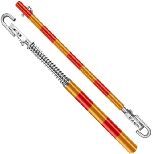 Barra de remolque de seguridad para coche, barra de remolque de recuperación de 5 toneladas, barra de remolque con bola, amortiguador de resorte, estabilizador de poste, cuerda de remolque de alta r