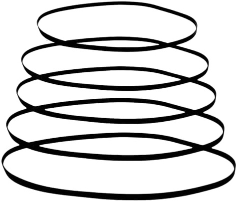Premium Turntable Belt Replacement Kit 5 Sizes Folded Length 128,150,172,190,205mm for Technics Pioneer - Japanese Rubber Drive Belt