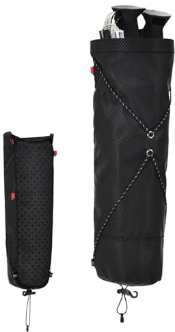 De Bastones De Trekking | Impermeable y a Prueba de Lluvia,de Transporte Plegable | para Aventura, Mochilero, Senderismo, Montañismo Y Deportes Al Aire Libre