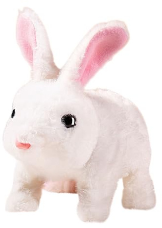 Conejito Realista Peluche Interactivo Conejo de Pascua con Sonidos y