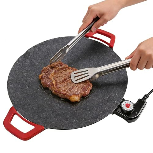 Piastra Elettrica - Padella Per Cucina Elettrica A 5 Livelli,Piastra per Grigliare Antiaderente - Per Casa Cucina Ristorante Picnic All'Aperto Barbecue Grigliate Campeggio