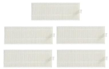 PNESHGTT Accesorios compatibles con Cecotec Conga 8090 Ultra mopa paños Filtro Hepa Cepillo Lateral Piezas de aspiradora robótica(5 pcs)