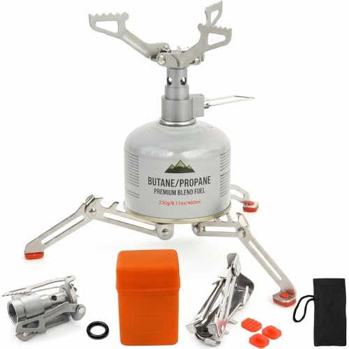 TERRE JARDIN Brûleur Pliable Camping Titane Trailgaz Titanium Plus 1940 W