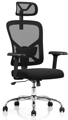 Sitleva YW-1A Chefsessel Ergonomisch - Bürostuhl Netz für Homeoffice