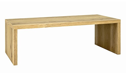 HAKU Couchtisch Eiche, Echtholzfurnier, Wabenplatte - Maße: B 120 cm x H 40 cm x T 60 cm, Style: Modern