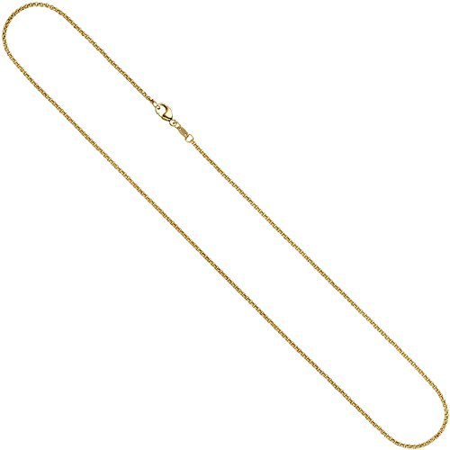1,5mm Erbskette Kette Collier 333 Gold Gelbgold Goldkette 40 cm Unisex