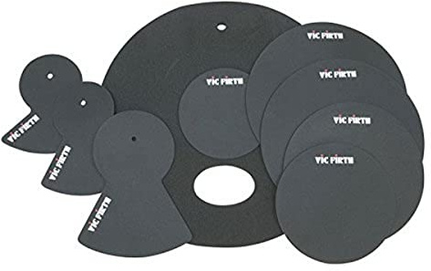 Vic Firth Drum Mute Prepack with Mutes Sized 12, 13, 14, 16, 22, Hi-Hat & 2 Cymbal Mutes