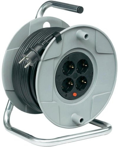 Brennenstuhl 1099160001 Kabeltrommel 50 m mit Schutzkontaktstecker schwarz