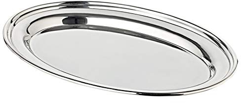 EDZARD Tablett Lisa (23 x 16 cm) oval, schwerversilbert