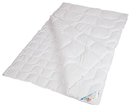Softsan 4 Jahreszeiten Bettdecke Allergy Wash 200x200 cm allergikergeeignet, Microfaser Decke zweiteilig für Sommer Winter und als Übergangsdecke, Verschiedene Größen