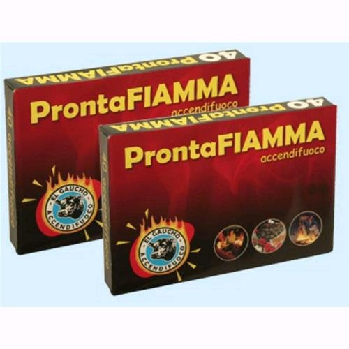 Accendifuoco Elgaucho Prontafiamma 24 Confezioni Da 40 Cubetti