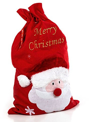 XXL Nikolausbeutel Weihnachtsbeutel Geschenkbeutel Weihnachten Verpackung rot