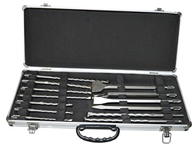 SDS Bohrer und Meissel Set 6-14 mm 13 Teile im Aluminiumkoffer