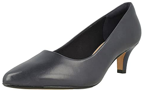 Clarks Linvale Jerica 2613, Scarpe Con Tacco Donna, Blu (Navy Leather -), 41 EU