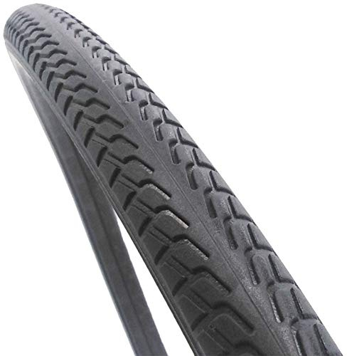 NANANA Schwarz MTB Reifen 26×1-3/8, Fahrradreifen Set für Trekking- Crossbike, Vollgummireifen, Schwarz