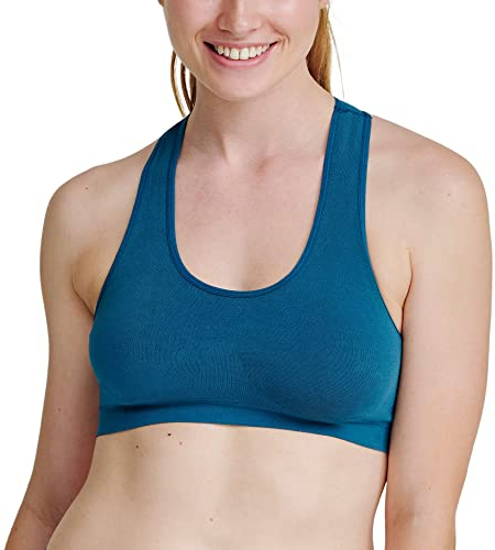 DANISH ENDURANCE Womens Bamboo Racerback Bra 1 Pack (Lyons Blue, X-Large/XX-Large)