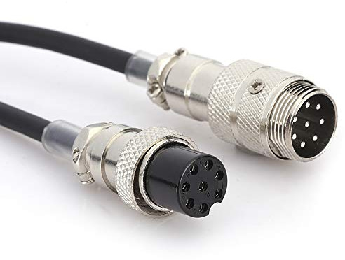 Extension Hand Microphone Cable, Hand Microphone Cable, 8Pins for 8-Pin Microphones, Transceivers Use 8-Pin Microphones