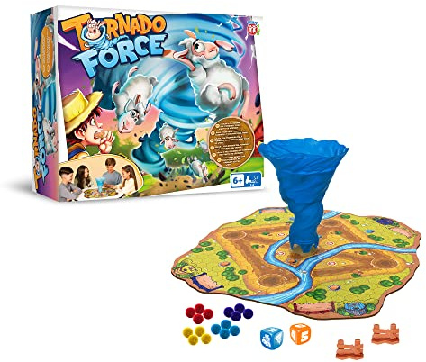 PLAY FUN BY IMC TOYS Tornado Force | Juego de Mesa estratégico para niños y niñas +6 Años - De 2 a 4 Jugadores
