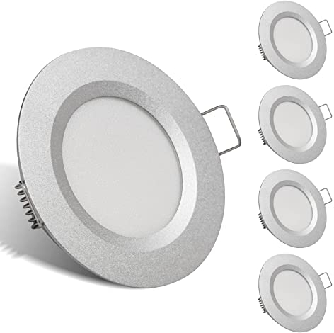 cloksh LED Möbeleinbauleuchte 12V 3W 3000K Warmweiß G4 LED 12V 300LM Leuchtmittel Möbel Einbaustrahler, Dimmbar 4er Set