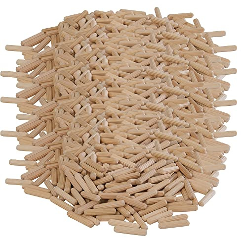 2.000 x Holzdübel 6 x 30 mm Dübel Riffeldübel Holzstifte Profi Qualität Birkenholz