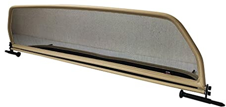 PureWind Windschott kompatibel mit Peugeot 206cc Baujahr 2000-2007 (Beige) – Windschott Universal mit Schnellverschluss ohne Tasche