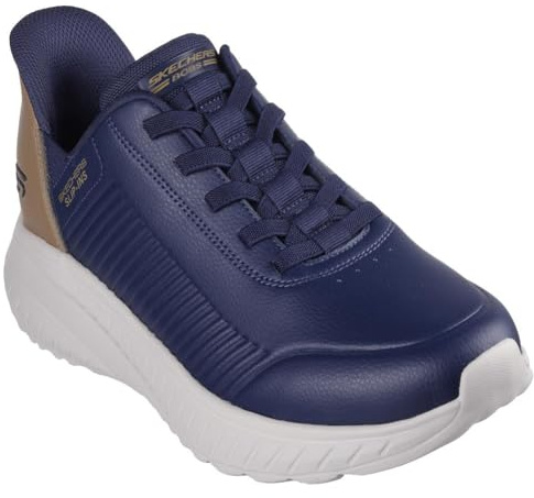 Skechers Hombre Bobs Squad Chaos Heel Preferred Slip-In Entrenador
