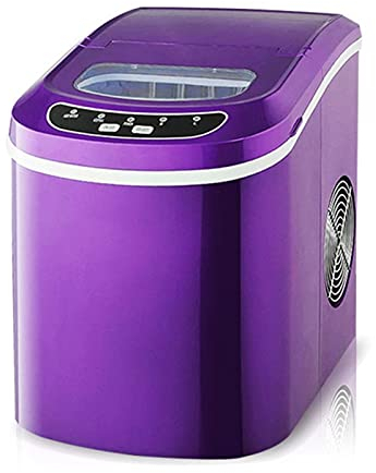 GLETSF Máquina para Hacer Hielo para encimera, 9 Cubitos de Hielo Tipo Bala listos en 6 Minutos Máquina para Hacer Hielo portátil de 26 libras/24 Horas