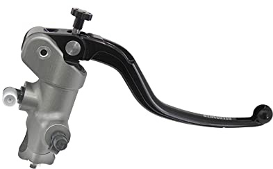 Pompa Freno - Lavorata CNC - 16X18 Con Corpo Pompa Anodizzato, Leva Fissa Lunga Nera (Pomello+Leva) per YAMAHA YZF (CC 450) 2020-2022