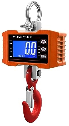 Bilancia a Gancio, 500kg/1000kg 1000Lbs/2000lbs Bilancia for gru Bilancia industriale elettronica Gancio for appendere digitale Fattoria Caccia Pesca Outdoor,per Home Farm Factory(500KG)