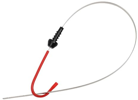 A ABSOPRO Varilla Aceite Motor Doble Agujero Para Renault Meganei 97-03 1Pc | Rojo, Plateado, Plástico, Metal, 51.5X3.4Cm, 1Pc, No.7700109565, Para Renault Clio Mk2 1998-2005