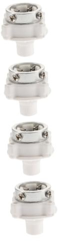 Uonlytech 4pcs Hose Connector Hose Extra Long Pipe Quick Disconnect Water Fittings for Washing Machine