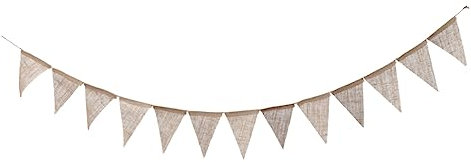 PRETYZOOM Sackleinen Banner 2 8 M Dreieck Bunting Für Hochzeit Baby Dusche Weihnachten