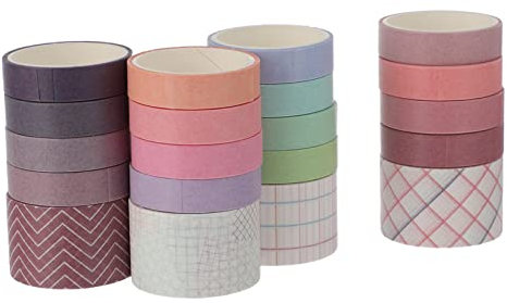 NUOBESTY Cinta Washi Manual Rollos De Cinta Washi Decorativa 2 Packs para Manualidades y