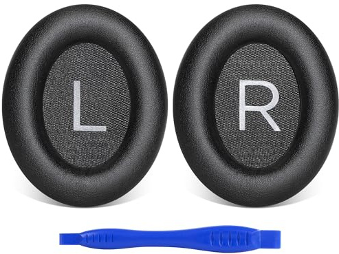Link Dream Replacement Ear Pads for Bose QuietComfort 45 (QC45)/QuietComfort SE (QC SE) Earpads Headphones, Soft Protein Leather Earpad Ear Cushions Cover, Noise Isolation Memory Foam (Black)