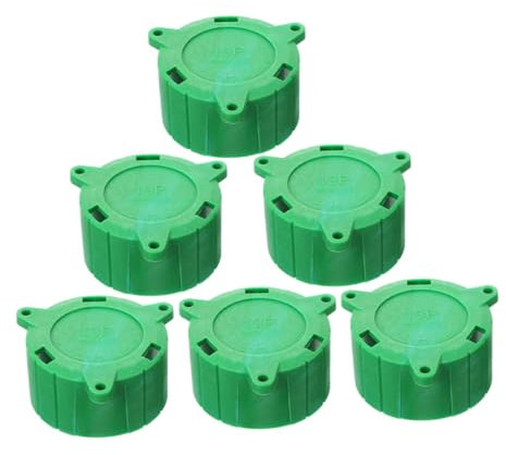 Amosfun 6pcs 13p Trailer Connector Caps Green 13 Pin Plug Protective Covers Alignment Caps for Utility Trailer Socket Protection