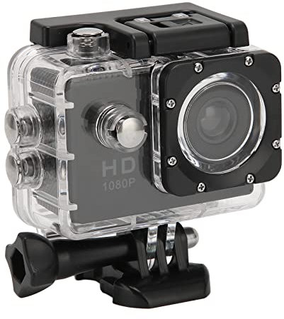 Asixxsix Action Camera, 12MP HD Water Proof Camera, 30m /131ft USB Underwater Camcorder with Helmet Mount Accessories Kits for Bike Mounts, Bases, Bandages, Sports Cameras