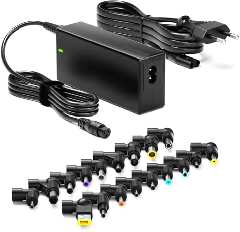 Zolt 90W 65W Universal Laptop Ladegerät Netzteil 15V 16V 18.5V 19V 19.5V 20V AC DC Netzteilkabel für HP Dell Acer Asus Lenovo Toshiba Samsung Sony (90W-18Tips)