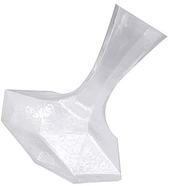 UKCOCO Decanter Per Vino in Vetro Decanter Bocca Inclinata Contenitore Per Vino Semplice Per Conservazione