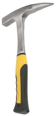 Forged Brick Hammer, Double Head Flat Mouth Geological Survey Brick Duckbill Hammer for Mining, Geological Prospecting ﻿ (S)