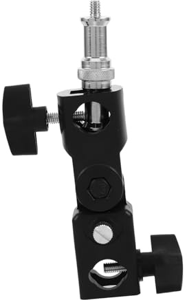VERDANVERSE Compact Hot Shoe Mount Adapter with Flash Light Mounting Bracket, Lightweight Abs and Metal Photography Lamp Holder for Outdoor Photography and Events