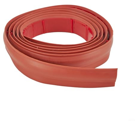 Zilimontt Alfombra de TPE para borde de 2 m x 3 cm, antideslizante, transición de suelo para alfombra a baldosa o laminado con respaldo, opciones gris y marrón (2 m marrón)